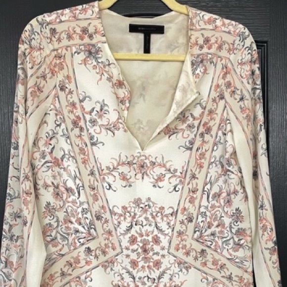 BCBGMaxAzria dress Freya scarf print tunic dress formal dress XS extra small - Picture 5 of 11